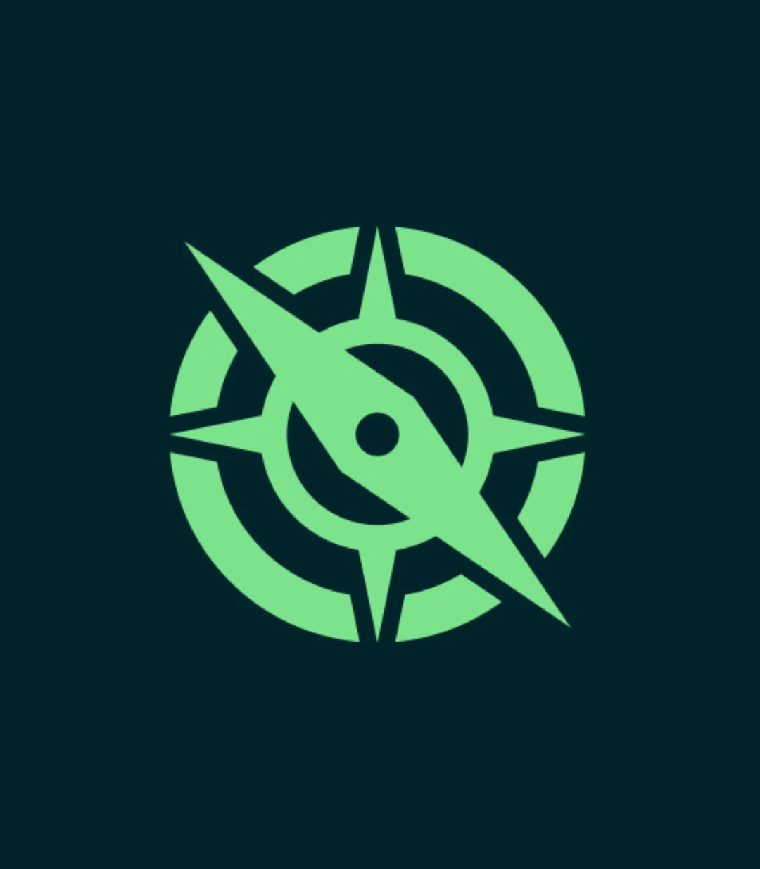 Green compass icon